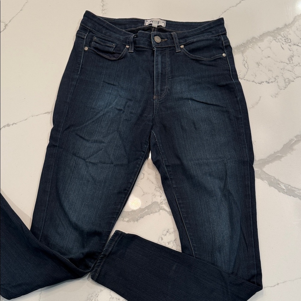 PAIGE Women's Deep Indigo Skinny Jeans